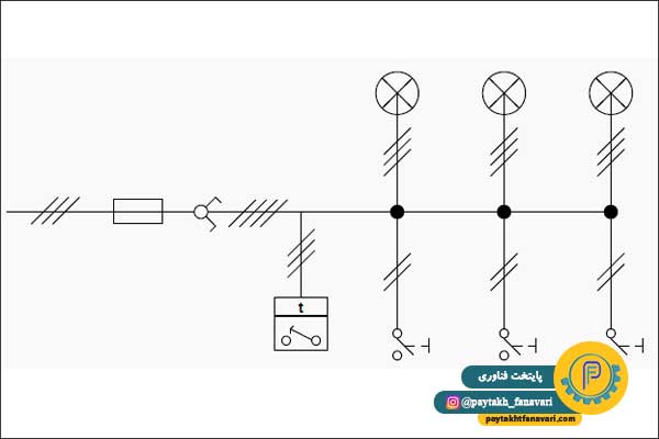 مدار تایمر راه پله مدار تایمر راه پله
